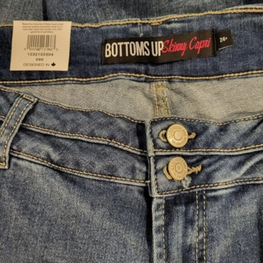Denim Cotton  Skinny Capri NWT Women's Sz 24 - Picture 7 of 8